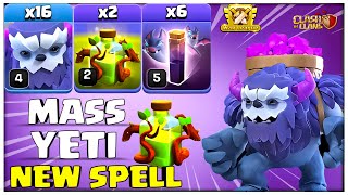 After Update 16 Mass Yeti  2 Overgrowth Spell  6 Bats Th14 Best CWL Ground Attack Strategy [upl. by Otrevire]