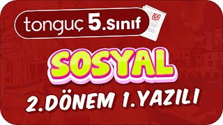 5Sınıf Sosyal 2Dönem 1Yazılıya Hazırlık 📑 2024 [upl. by Jala]