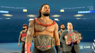 WWE 2K23 PS5  Brock Lesnar vs Roman Reigns Gameplay  SummerSlam Match 4K 60fps [upl. by Fast]