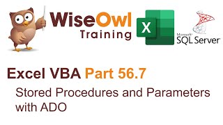 Excel VBA Introduction Part 567  Stored Procedures and Parameters with ADO [upl. by Llevron769]