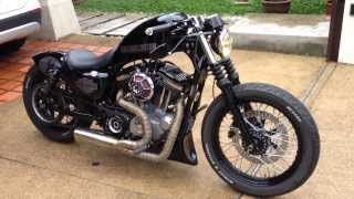 Harley Sportster Nightster  Team Dark Custom [upl. by Ahsenar899]