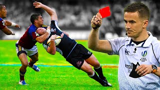 The Most BRUTAL Red Cards In Rugby History [upl. by Elaval]