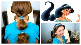 Jasmine Hairstyle Tutorial  A CuteGirlsHairstyles Disney Exclusive [upl. by Laram]