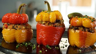 Stuffed Bell Peppers – Bruno Albouze [upl. by Nnylarac498]