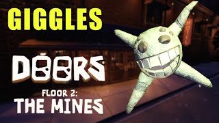 HOW TO SURVIVE GIGGLES IN DOORS ROBLOXTHE MINES UPDATE [upl. by Iaka]