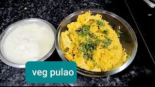 easy veg pulao recipecooker pulao recipepulao cookerbiryani instant [upl. by Hgielyk]