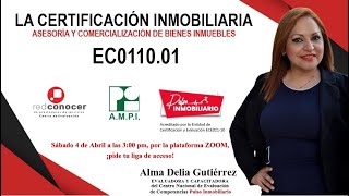 LA CERTIFICACIÓN INMOBILIARIA ECO11001 ASESORÍA EN COMERCIALIZACIÓN DE BIENES INMUEBLES [upl. by Grosz]