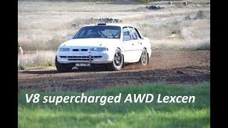 V8 Supercharged AWD Lexcen Holden Comodore Kyneton Car Club Autocross [upl. by Asilaj162]