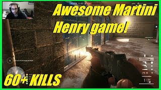 Awesome Martini Henry gameplay  Best Scout rifle in game 60 KILLS  Battlefield 1 [upl. by Domenech]