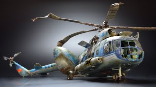 Abandoned Crashed Soviet MI8 Helicopter  172 Hobby Boss [upl. by Shanney]