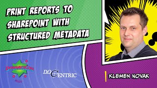 Print Reports to SharePoint with Structured Metadata [upl. by Leyla]