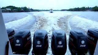 Speed boat from Selatpanjang port to Buton port [upl. by Licha374]