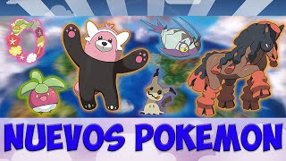 WIMPOD  BOUNSWEET  COMFEY Y MUDSDALE  NUEVOS POKÉMON [upl. by Hotze227]