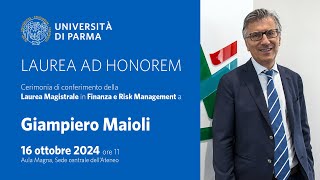 Cerimonia di conferimento della Laurea magistrale ad honorem a Giampiero Maioli [upl. by Berthold363]