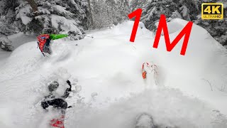 SKI 1 m de poudre dans les Pyrénées  Incroyable [upl. by Ainigriv]