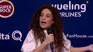 Yianna Terzi  Grécia  Meet amp Greet  Eurovisão 2018 [upl. by Donegan385]