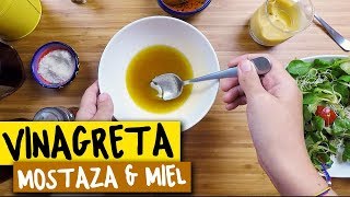 Cómo preparar VINAGRETA de mostaza y miel  Los Travapie [upl. by Lorraine]