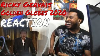 Ricky Gervais Golden Globes 2020 Opening REACTION  DaVinci REACTS [upl. by Letniuq]