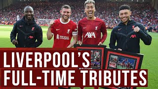 Liverpools tributes for Keita Milner Firmino amp OxladeChamberlain [upl. by Emelia]