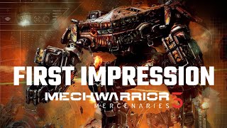 Mechwarrior 5 Mercenaries First Impression  Full Mission Gameplay  MechLab [upl. by Aneehsak]