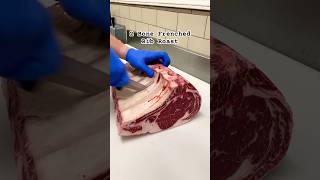 How to French a Rib Roast at Alpine Butcher steak [upl. by Willcox]