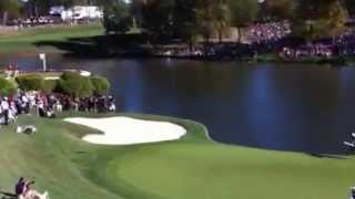 Ryder Cup 2012 Medinah  Justin Rose Sinks Putt At 17 [upl. by Ydnal729]