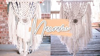 HOW TO DIY Macrame Wall Hanging [upl. by Amoeji834]