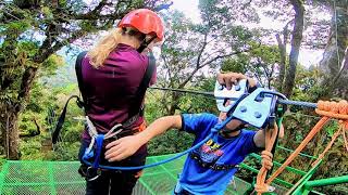 100 Aventura  Zipline and Tarzan Swing Costa Rica HD with GoPro [upl. by Neil]