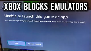 Xbox Bans Emulators in Retail Mode  MVG [upl. by Lleumas775]