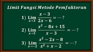 Limit fungsi metode pemfaktoran [upl. by Mychael790]