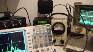 MotoTrbo DGM6100 ON HP 8920A Service Monitor and Oscilloscope 100 MHZ OWON SDS7102 [upl. by Chasse]