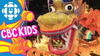 How To Dragon Dance For Kids  CBC Kids [upl. by Annayoj117]