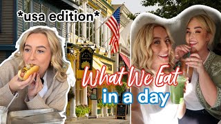 WHAT WE EAT IN A DAY  USA Edition ♡ [upl. by Carolyne440]