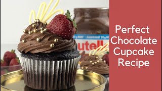 Perfect Chocolate Cupcake Recipe [upl. by Eenaej]