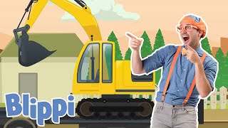 BLIPPI  Excavator Song  Nursery Rhymes and Kids Songs  Baby Videos  Sing with Blippi [upl. by Trebla]