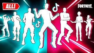 ALL TIKTOK DANCES amp EMOTES IN FORTNITE [upl. by Ambrosio53]