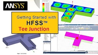 HFSS Tutorial 3  Tee Junction  Create model and analyze a Waveguide Tee Junction in Ansys HFSS [upl. by Fessuoy]