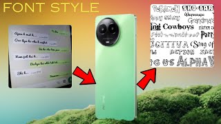 how to change font style in realme c67 5g  realme c67 5g font style change [upl. by Rehpotsirc]