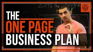 How to Write a One Page Business Plan [upl. by Kenay]