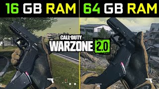 Warzone 20  16GB RAM vs 64GB RAM [upl. by Alfie687]