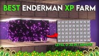 Ultimate Enderman Farm Effortless XP amp Ender Pearl Collection [upl. by Elleinnod]