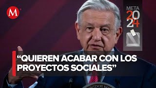 AMLO critica las propuestas de la oposición quotLa señora va a privatizar Pemexquot [upl. by Ecyle]