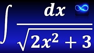 229 Integral de dx entre raíz cuadrada de 2x2  3 aplicando fórmula [upl. by Yemiaj]