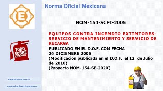 Evaluación de conformidad NOM 154 y procedimientos para la inspección de talleres de extintores [upl. by Eniamrehs76]