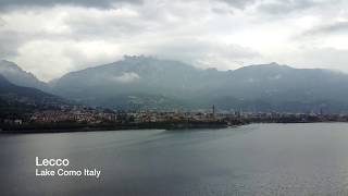 Lecco  Lake Como  Italy by drone 4K [upl. by Arand968]