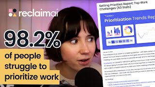 PRIORITIZE your workweek be more productive in 2024 🔑  Setting Priorities – 50 stats Reclaimai [upl. by Hamo]