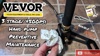 Vevor 3 stage 4500psi Handpump preventive maintenance Avaible from AirgunArcheryFun [upl. by Avictor]