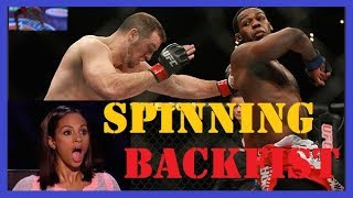 Spinning Backfist Knockouts Part 1 [upl. by Nevlin]