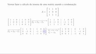 Inversão de matriz por condensação  Exemplo 2 [upl. by Anitahs]