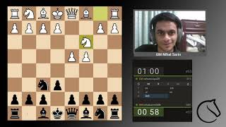 GM Nihal Sarin plays Lichess Bullet Titled Arena [upl. by Orly]